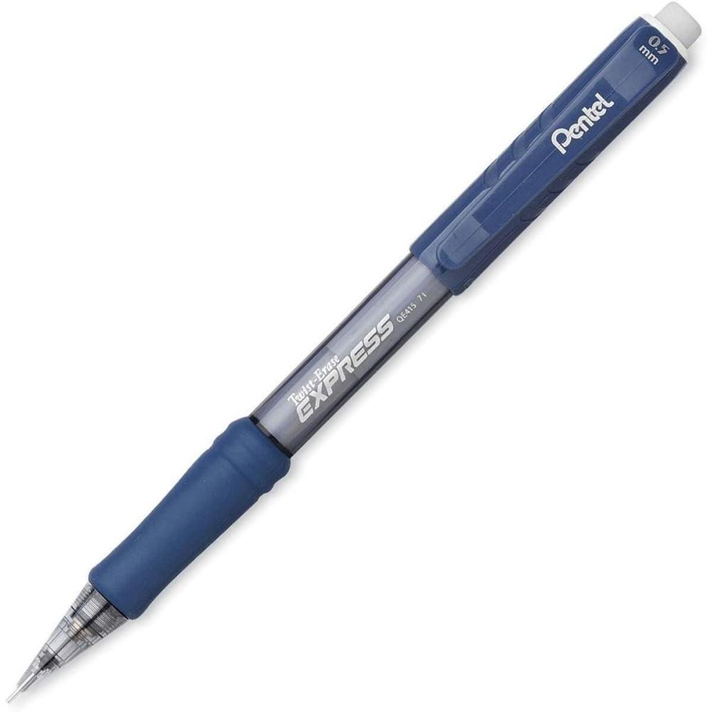image:imagePentel Twist Erase EXPRESS Automatic Pencil 05mm Lead Size Blue Barrel Box of 12 QE415CBlue