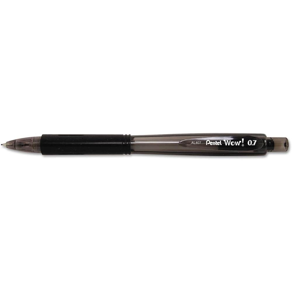 image:imageWow Pentel 07mm Mechanical Pencil with Black Barrel Box of 12 AL407A
