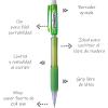 Pentel Cometz Automatic Pencil, 0.9mm, Violet Barrel, Box of 12 (AX119V)(Green)