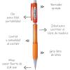 Pentel Cometz Automatic Pencil, 0.9mm, Violet Barrel, Box of 12 (AX119V)(Orange)