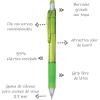 Pentel EnerGize-x Mechanical Pencil (0.5mm) Blue Barrel, Box of 12 (PL105C)(Light Green Barrel)