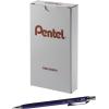 Pentel Orenz Mechanical Pencil 0.5Mm Fine Line, Black Barrel, Box of 12 (PP505A)(Blue)