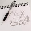 Pentel Twist-Erase Click Mechanical Pencil (0.5mm) Transparent Blue Barrel, Box of 12 (PD275TC)