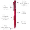 Pentel Twist-Erase Click Mechanical Pencil (0.5mm) Transparent Red Barrel, Box of 12 (PD275TB)