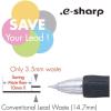 Pentel e-sharp Automatic Pencil, 0.5mm, Violet Accents, Box of 12 (AZ125V)(Green)