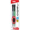 Pentel Champ Mechanical Pencil, (0.7mm), Assorted Barrels, Barrel Color May Vary, 2 Pack (AL17BP2)