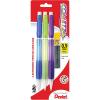Pentel Cometz Automatic Pencil with Lead, 0.9mm, Assorted Barrels, 3 Pack (AX119LBP3)(3 Count (Pack of 1))