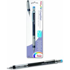 Pentel Arts 0.07mm Graphlet Mechanical Drafting Pencil, Blue Cap (PG507BPCD)