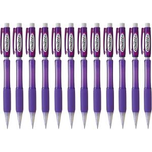 Pentel Cometz Automatic Pencil, 0.9mm, Violet Barrel, Box of 12 (AX119V)(Violet)