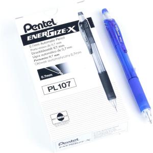 Pentel EnerGize-X Mechanical Pencil 0.7mm Blue Barrel, Box of 12 (PL107C)