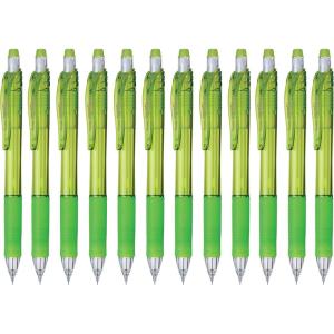 Pentel EnerGize-x Mechanical Pencil (0.5mm) Blue Barrel, Box of 12 (PL105C)(Light Green Barrel)