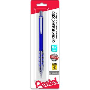 Pentel GraphGear 800 Mechanical Drafting Pencil (0.5mm), Black barrel, 12 pack (PG805A)(1 Pack)