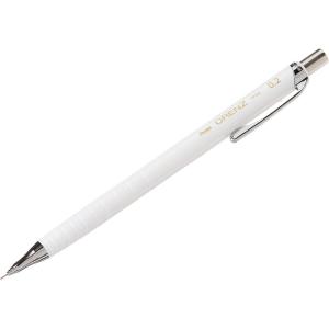 Pentel Orenz Mechanical Pencil 0.5Mm Fine Line, Black Barrel, Box of 12 (PP505A)(White)