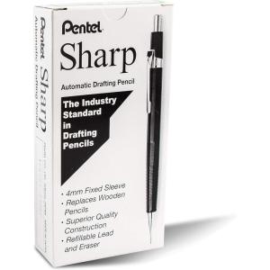 Pentel Sharp Mechanical Pencil, (0.5mm), Metallic Green Barrel, Box of 12 (P205MD)