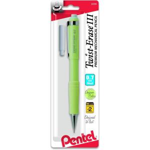 Pentel Twist-Erase Express Automatic Pencil, 0.7mm, Medium Line, Assorted Fashion Colors (QE517FEBPM)