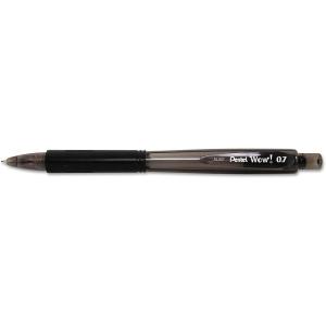 Wow! Pentel 0.7mm Mechanical Pencil with Black Barrel, Box of 12 (AL407A)
