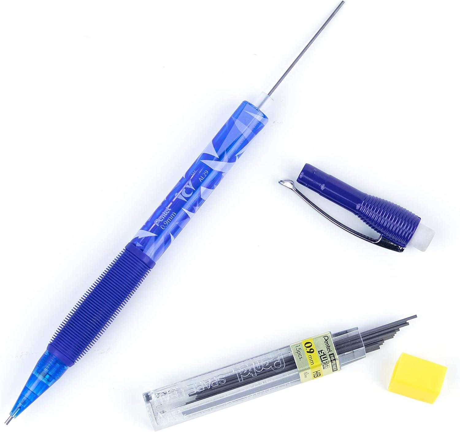 image:imagePentel ICY Mechanical Pencil 09mm Tinted Blue Barrel 12 pack AL29TC