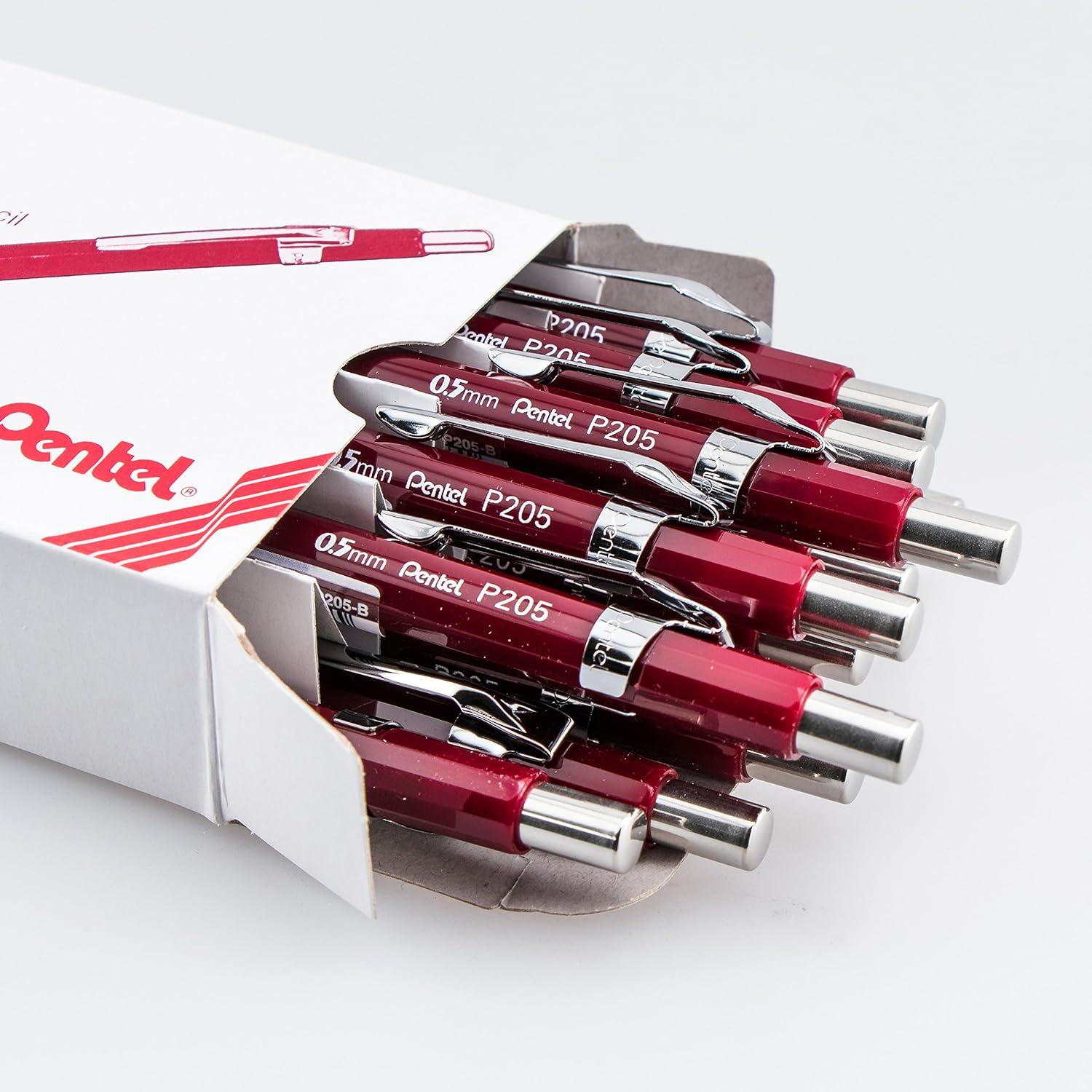 image:imagePentel Sharp Automatic Pencil 05mm Burgundy Barrel Box of 12 P205B