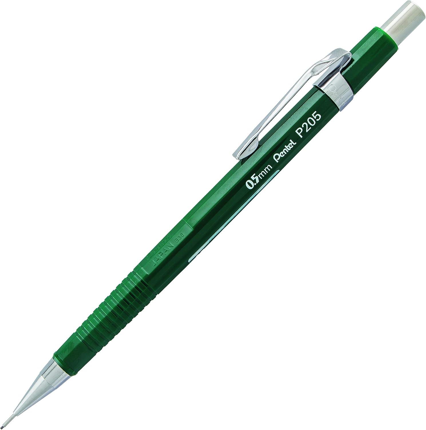 image:imagePentel Sharp Mechanical Pencil 05mm Green Barrel Box of 12 P205D