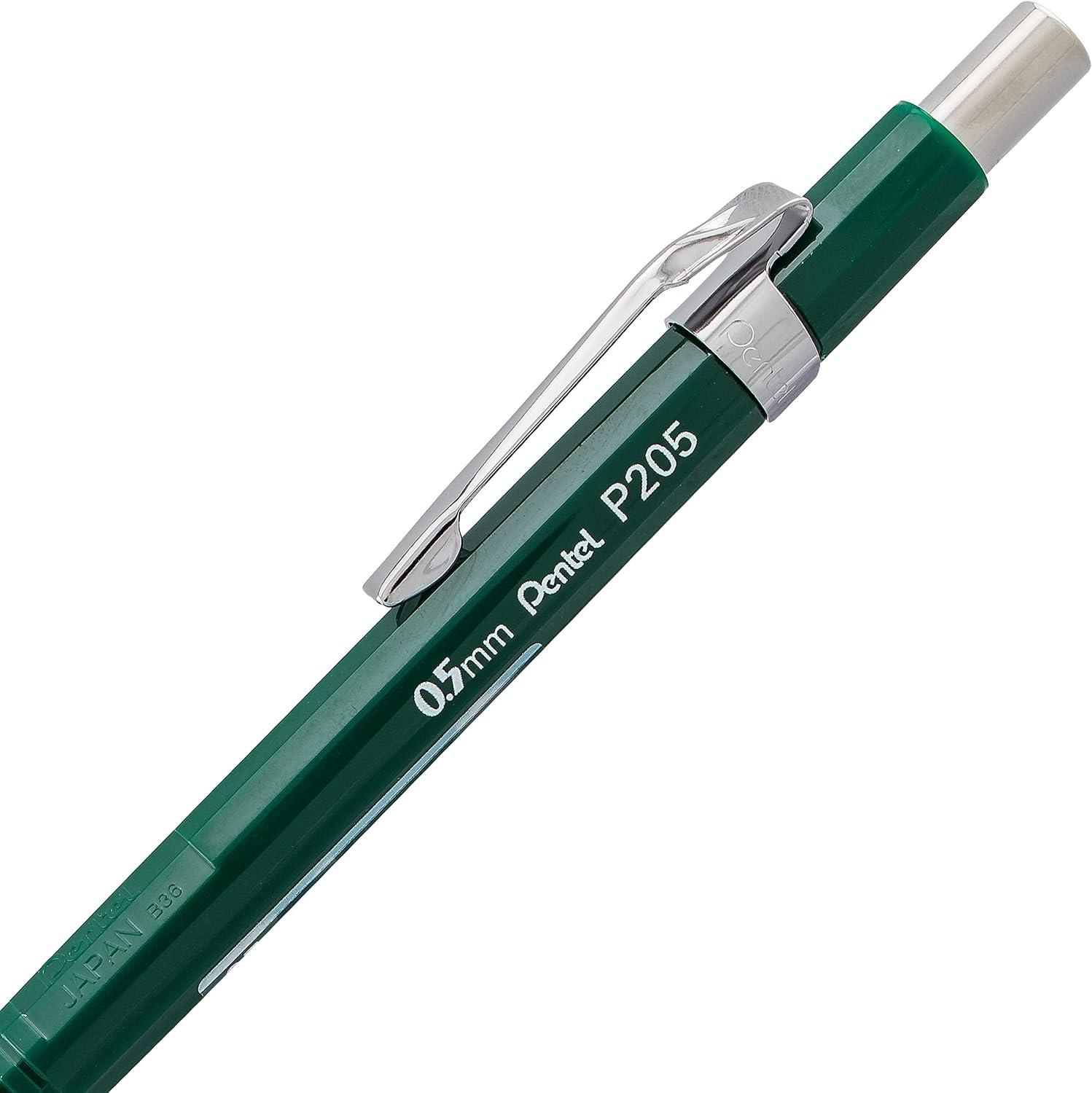 image:imagePentel Sharp Mechanical Pencil 05mm Green Barrel Box of 12 P205D