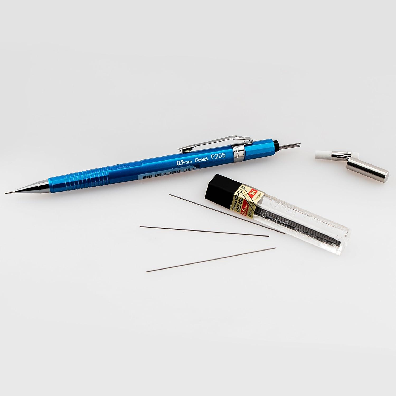 image:imagePentel Sharp Mechanical Pencil 05mm Metallic Blue Barrel Box of 12 Pencils P205MC