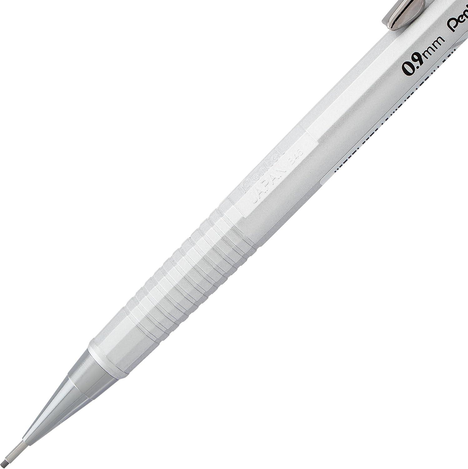 image:imagePentel Sharp Mechanical Pencil 09mm Metallic Silver Barrel Box of 12 P209Z