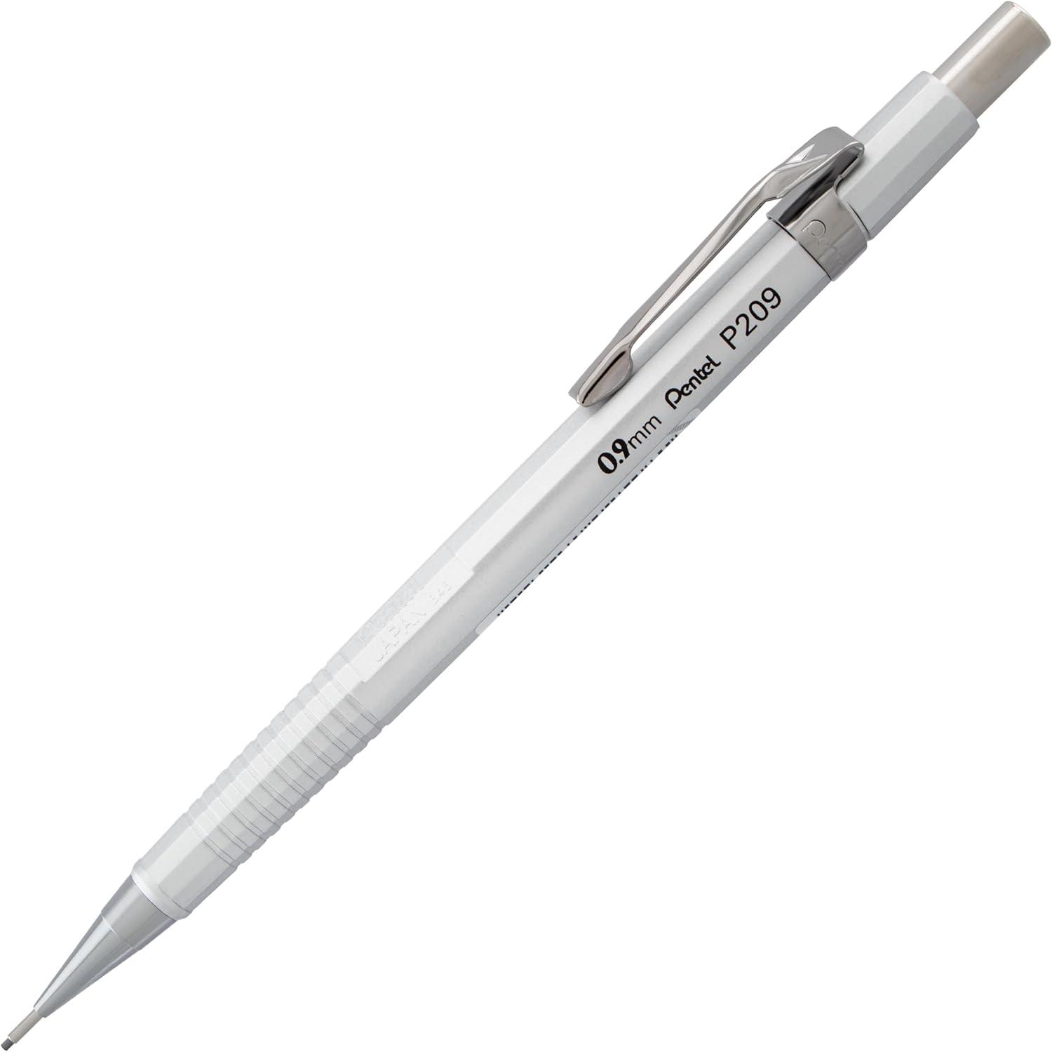 image:imagePentel Sharp Mechanical Pencil 09mm Metallic Silver Barrel Box of 12 P209Z
