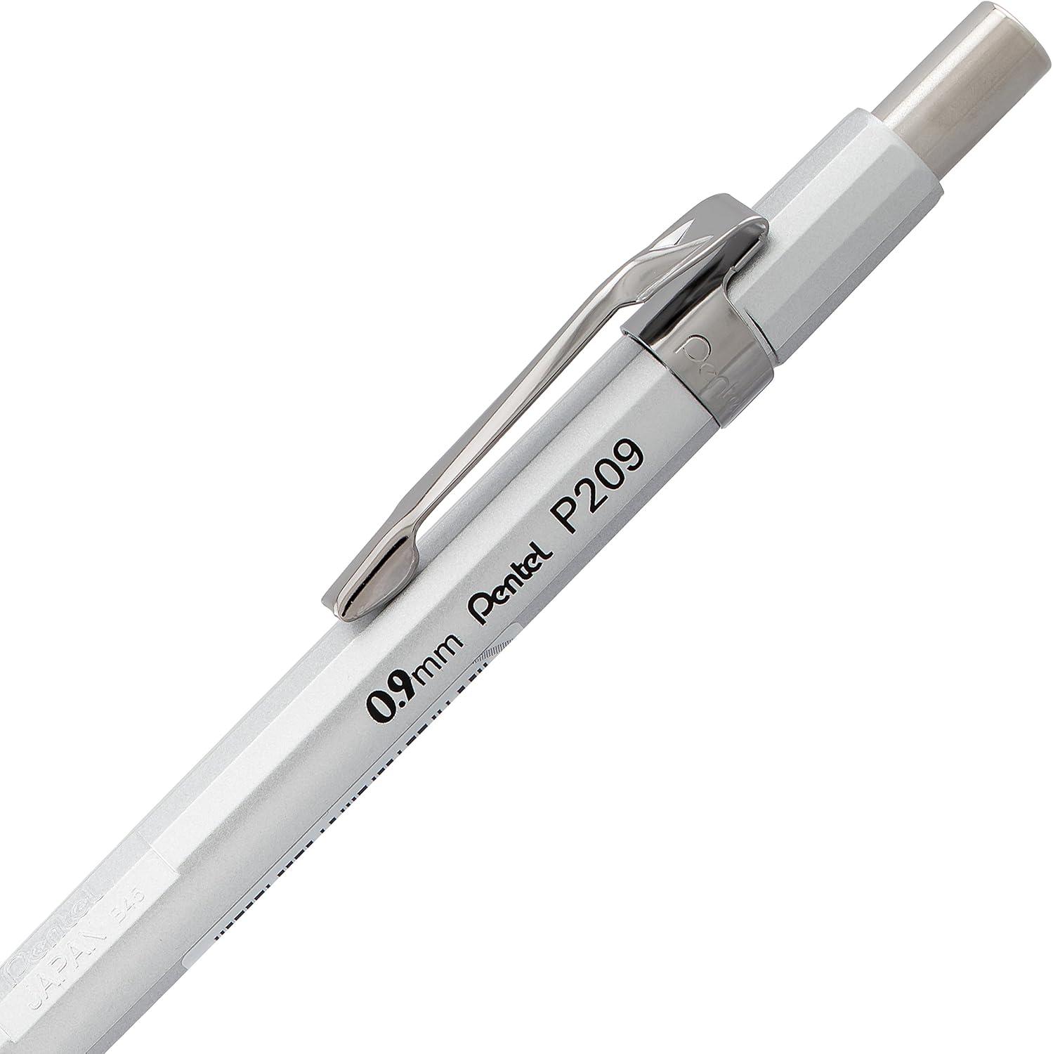 image:imagePentel Sharp Mechanical Pencil 09mm Metallic Silver Barrel Box of 12 P209Z