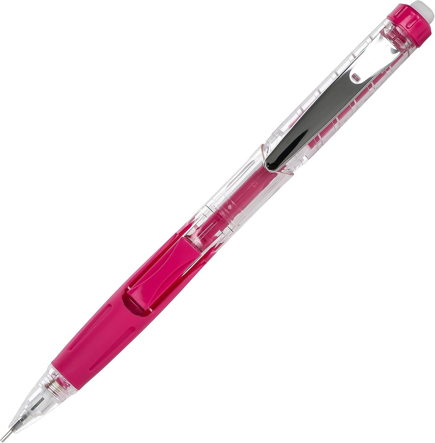 image:imagePentel Twist Erase Click Automatic Pencil with 2 Eraser Refills and Lead 09 mm Assorted Barrels Color May Vary 2 Pack PD279TLEBP2Assorted