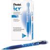 Pentel Icy Automatic Pencil, 0.50 mm, Transparent Blue Barrel, Box of 12 (AL25TC)(Blue)