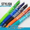Pentel Icy Razzle-Dazzle Automatic Pencil, 0.7 mm, Assorted Barrels, 5 Pack (AL27RDBP5M)