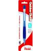Pentel Quicker Clicker Automatic Pencil, 0.7mm, Transparent Barrel, Assorted Barrel Colors, Color May Vary, 1 Pack (PD347BP-K6)(Assorted Colors)