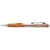 Pentel Twist-Erase CLICK Mechanical Pencil, (0.7mm), CLEAR Barrel, Orange Grip, 12 pack (PD277TF)