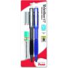 Pentel Twist-Erase GT (0.7mm) Mechanical Pencil, Lead, 2 Erasers, Assorted Barrel Colors, Color May Vary, Pack of 2 (QE207LEBP2M)