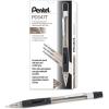 Pentel Quicker Clicker Mechanical Pencil (0.7mm) Transparent Black Barrel, Box of 12 (PD347TA)