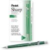 Pentel Sharp Mechanical Pencil (0.5mm), Green Barrel, Box of 12 (P205D)
