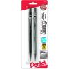 Pentel Sharp Mechanical Pencil (0.7mm) Metallic Barrels, Assorted Barrel Colors, Pack of 2 (P207MBP2)