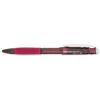Pentel Twist-Erase GT, 0.5mm, Mechanical Pencil Transparent Burgundy barrel, Box of 12 (QE205B)