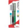 Pentel Twist-Erase GT (0.7mm) Mechanical Pencil, Lead, 2 Erasers, Assorted Barrel Colors, Color May Vary, Pack of 2 (QE207LEBP2M)