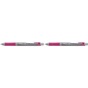 Pentel Energize Deluxe Retractable .7mm Automatic Pencil, Pink (PL77P)(1 Count (Pack of 2))