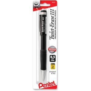 Pentel Twist-Erase III Mechanical Pencil,0.5mm, Pack of 1 (QE515BPM),Assorted(1 Count (Pack of 1))