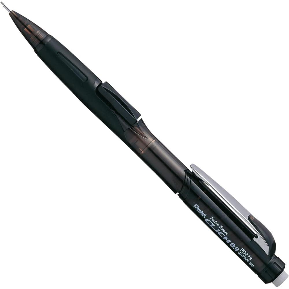image:imagePentel TwistErase CLICK Mechanical Pencil 09mm Assorted Black Barrels Color May Vary Box of 12 PD279TA