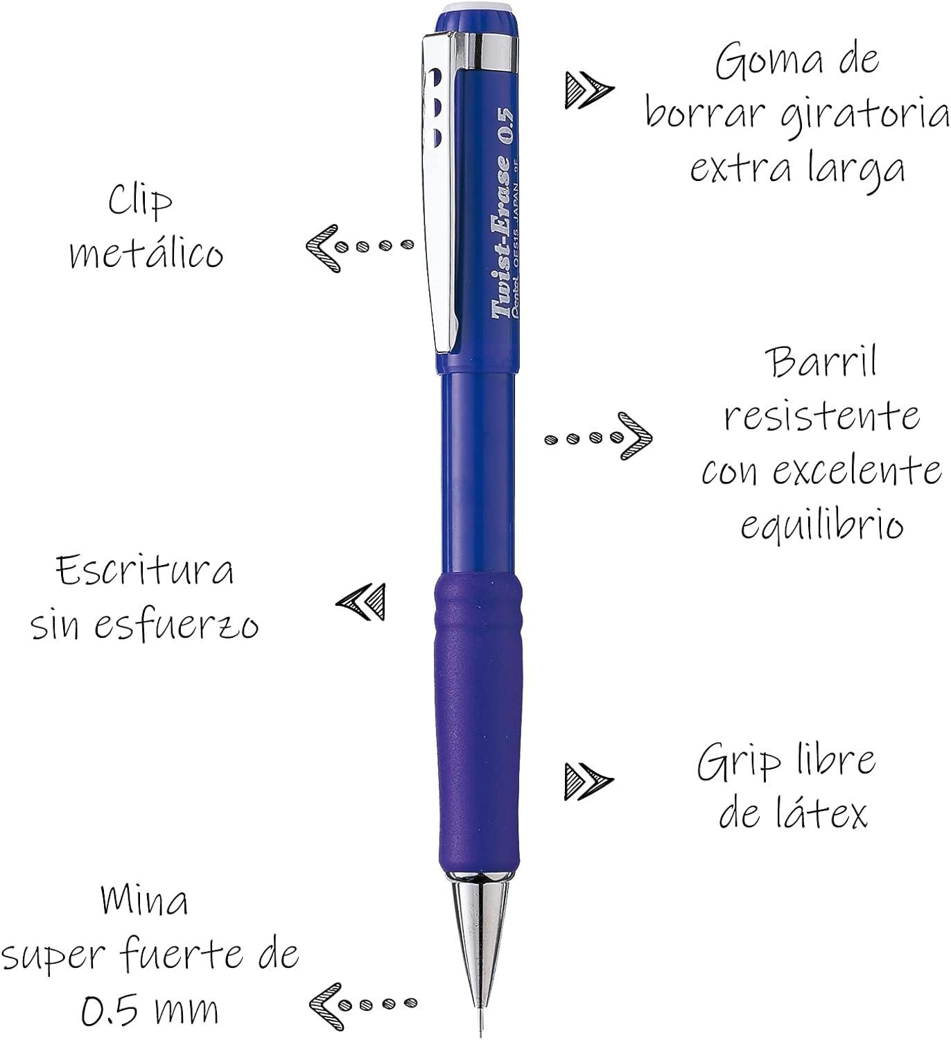 image:imagePentel TwistErase III Mechanical Pencil 05mm Violet BarrelViolet