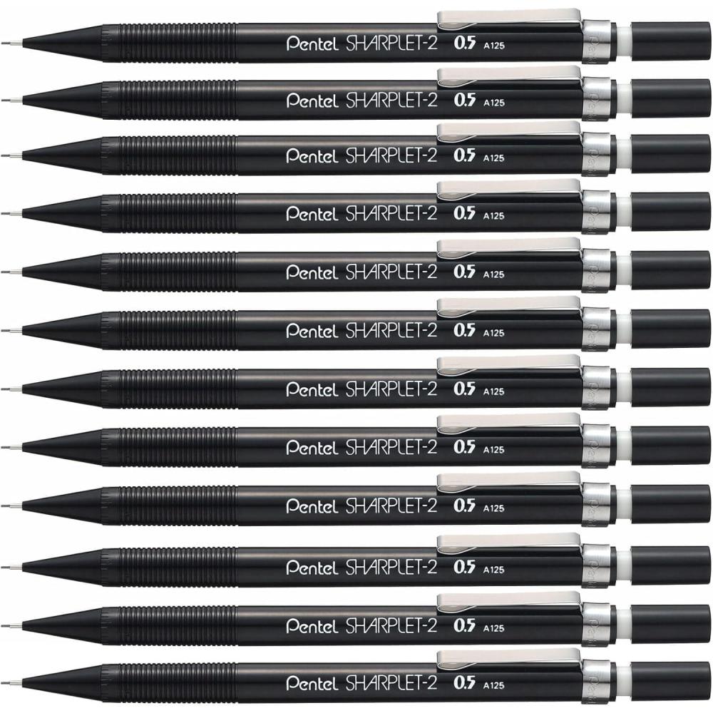 image:imagePentel Sharplet2 Automatic Pencil 05mm Lead Size Black Barrel Box of 12 A125A
