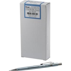 Pentel Sharp Mechanical Pencil (0.7mm) Metallic Sky Blue Barrel, Box of 12 (P207MS)