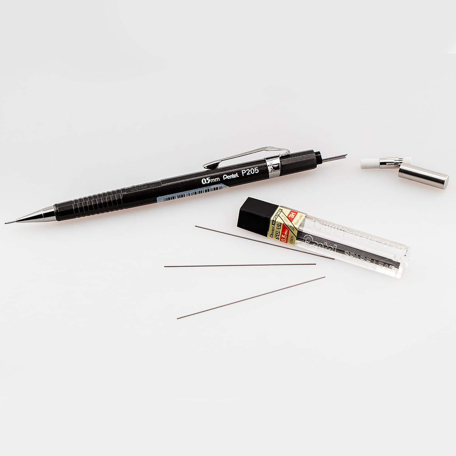 image:imagePentel Sharp Mechanical Pencil 05mm Metallic Graphite Barrel Box of 12 P205MN