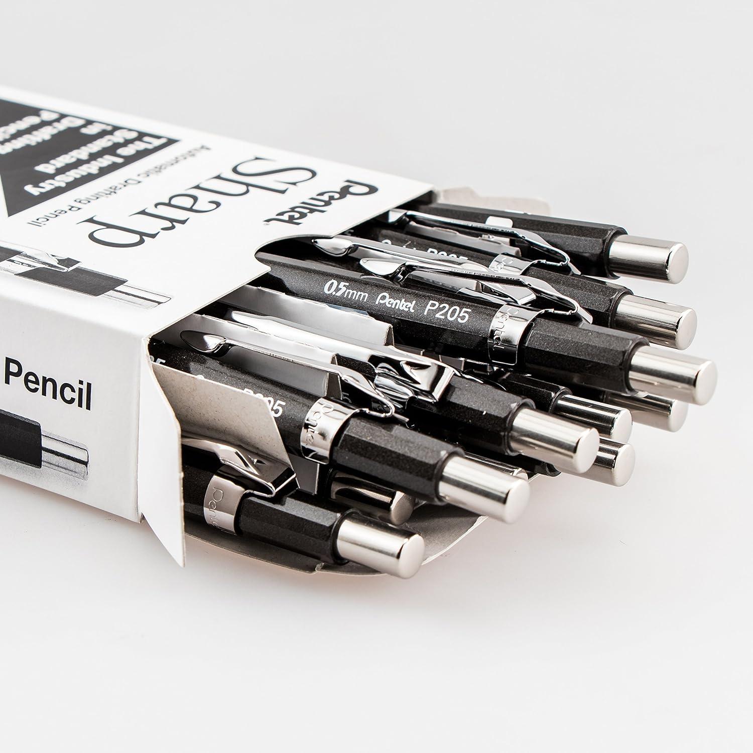 image:imagePentel Sharp Mechanical Pencil 05mm Metallic Graphite Barrel Box of 12 P205MN
