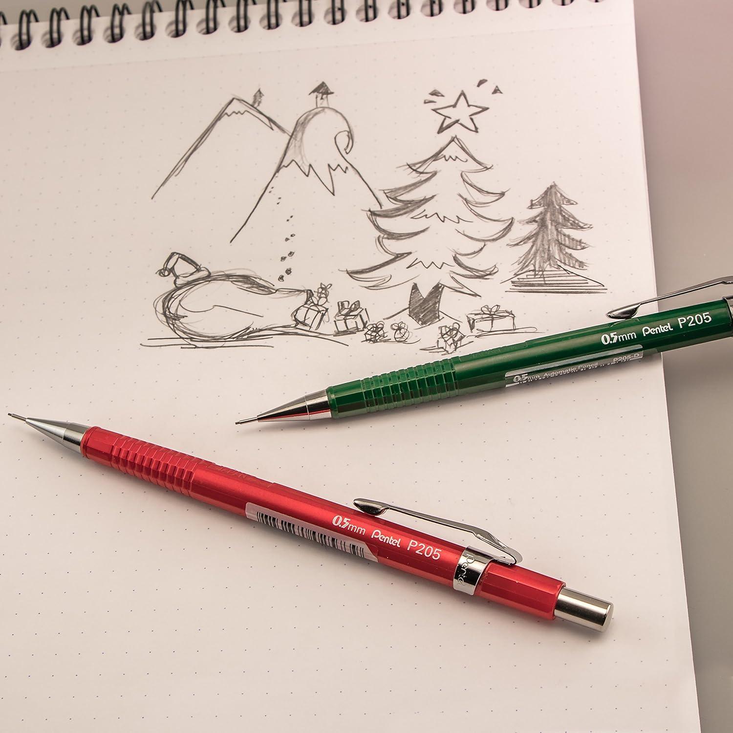 image:imagePentel Sharp Mechanical Pencil 05mm Metallic Graphite Barrel Box of 12 P205MN