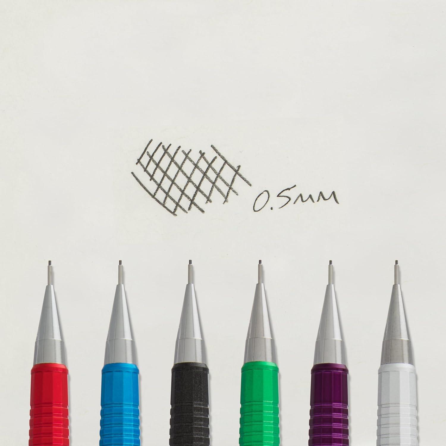image:imagePentel Sharp Mechanical Pencil 05mm Metallic Silver Barrel Box of 12 P205Z
