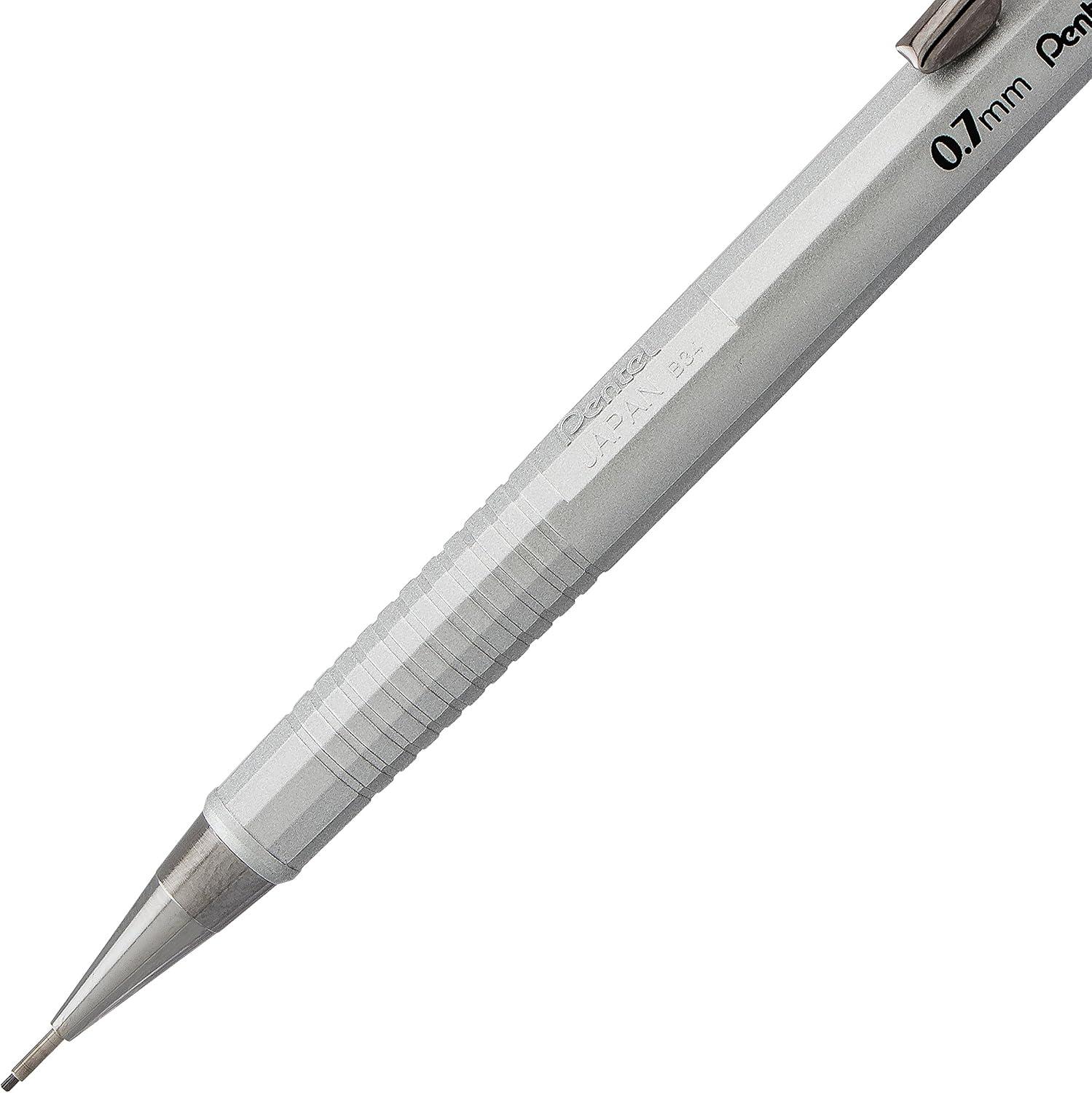 image:imagePentel Sharp Mechanical Pencil 07mm Metallic Barrels Assorted Barrel Colors Pack of 2 P207MBP2M1